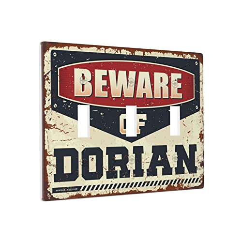 Dekorative Lichtabdeckung, Vorsicht vor Dorian-Schalter-Wandplatte, Kunstplatten, Mehrfachschalterplatten von BDIX