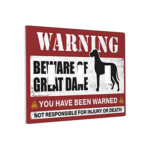 Dekorative Lichtschalter-Abdeckung, Vorsicht vor Dogge, Schalter, Wandplatte, Lichtschalterplatten, Dreifachschalterverkleidung von BDIX