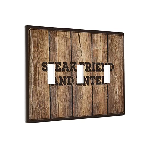 Dekorative Schalterplatten und Steckdosenabdeckungen sprechen Freund und Ente Schalter Wandplattenabdeckung nostalgische Schalterplattenabdeckungen Dreifach-Lichtschalter von BDIX