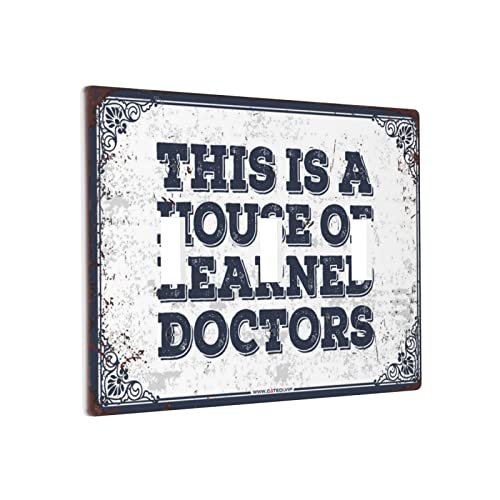 Dekorativer Lichtschalterrahmen, dies ist ein Haus der gelehrten Ärzte, Schalter-Wandplattenabdeckung, Steckdosenabdeckungen, dekorative Dreifach-Lichtschalterabdeckung von BDIX