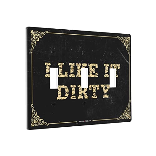 Doppelschalterplattenabdeckungen I Like It Dirty Schalter Wandplatte Abdeckung Steckdose Blende Lichtschalterabdeckung 3 Schalter von BDIX