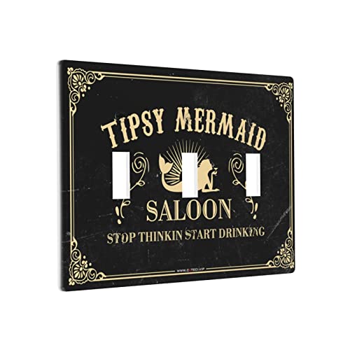 Doppelschalterplattenabdeckungen Tipsy Meerjungfrau Saloon Schalter Wandplatte Abdeckung Steckdose Blende Lichtschalterabdeckung 3 Schalter Doppelschalterplattenabdeckungen Tipsy Meerjungfrau Saloon Schalter Wandplatte Abdeckung Steckdose Blende Lichtschalterabdeckung 3 Schalter von BDIX