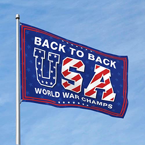 Flagge für Wohnheim, lustige Weltkriegs-Champs-Flagge, College-Poster für Jungs, lustige Terrassendekoration (60 x 90 cm) von BDIX