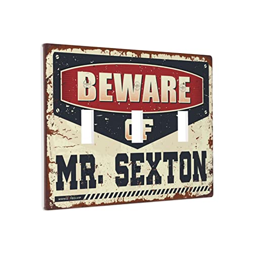 Floral Lichtschalterabdeckung Beware Of Mr. Sexton Schalter Wandplatte Abdeckung Lichtschalterplatte Wandplatte 3-Gang Floral Lichtschalterabdeckung Beware Of Mr. Sexton Schalter Wandplatte Abdeckung Lichtschalterplatte Wandplatte 3-Gang von BDIX