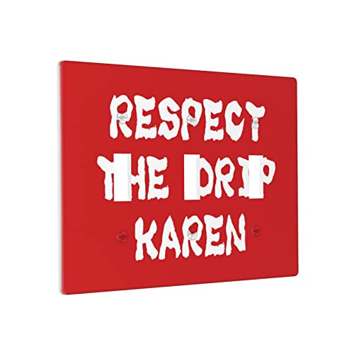Individuelle Wandplatte, Respect The Drip Karen, Schalter, Wandplatte, Bauernhaus, Lichtschalter-Abdeckung, Wandplatte, 3-Gang von BDIX