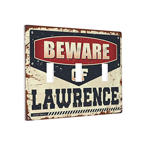 Individuelle Wandplatte, Vorsicht vor Lawrence-Schalter, Wandplatte, Bauernhaus-Lichtschalter-Abdeckung, Wandplatte, 3-Gang von BDIX