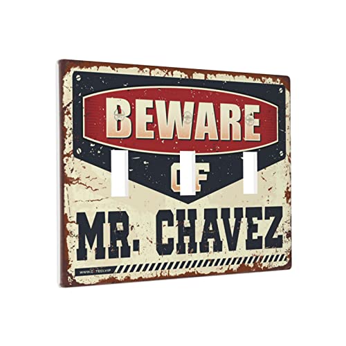 Lichtschalter-Rahmen Vorsicht vor Mr. Chavez Schalter-Wandplatten-Abdeckung, Blumen-Lichtschalter-Abdeckung, Mehrfachschalterplatten von BDIX
