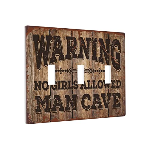 Lichtschalterrahmen dekorative Warnung! Männerhöhle Keine Mädchen erlaubt Schalter Wandplatte Abdeckung Wandplatten Wandplatte 3 Gang Lichtschalterrahmen dekorative Warnung! Männerhöhle Keine Mädchen erlaubt Schalter Wandplatte Abdeckung Wandplatten Wandplatte 3 Gang von BDIX