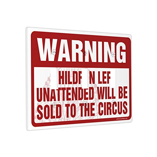 Lustige Lichtschalter-Abdeckung, Warnung, Kinder, die unbeaufsichtigt gelassen werden, wird an Zirkusschalter-Wandplatten-Abdeckung, Kochsteckdosenabdeckung, Wandplatte, 3-Gang verkauft Lustige Lichtschalter-Abdeckung, Warnung, Kinder, die unbeaufsichtigt gelassen werden, wird an Zirkusschalter-Wandplatten-Abdeckung, Kochsteckdosenabdeckung, Wandplatte, 3-Gang verkauft von BDIX