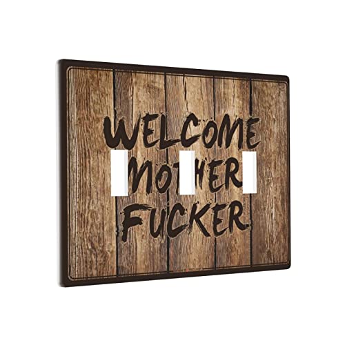 Lustige Lichtschalter-Abdeckung, Willkommens-Mutter--Schalter, Wandplattenabdeckung, Küchensteckdose, Wandplatte, 3-Gang Lustige Lichtschalter-Abdeckung, Willkommens-Mutter--Schalter, Wandplattenabdeckung, Küchensteckdose, Wandplatte, 3-Gang von BDIX