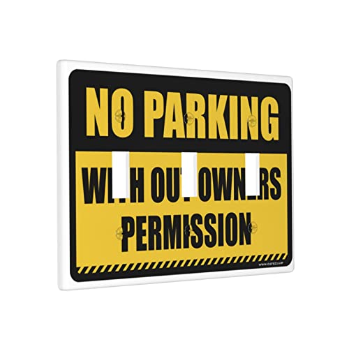 Lustige Lichtschalter-Abdeckung, kein Trespassing mit der Erlaubnis der Besitzer, Wandplattenabdeckung, Kochsteckdose, Wandplatte, 3-Gang Lustige Lichtschalter-Abdeckung, kein Trespassing mit der Erlaubnis der Besitzer, Wandplattenabdeckung, Kochsteckdose, Wandplatte, 3-Gang von BDIX