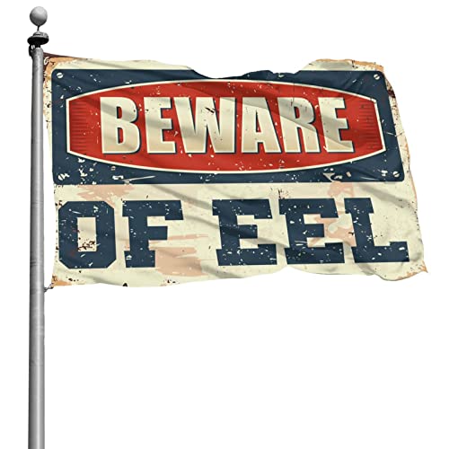 Lustige Poster für Studentenwohnheim, Vorsicht vor Aal, Flagge, Jungen, Schlafzimmer, Dekoration, Schlafsaal, lustig (60 x 90 cm) von BDIX