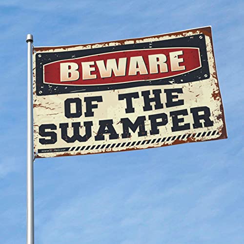 Lustige Raumflaggen "Beware Of The Swamper", Camper-Dekoration, lustiges Zeug (120 x 180 cm) von BDIX