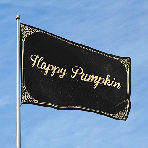 Lustige Wandflaggen mit Aufschrift "Happy Pumpkin Flagge, 2 Teens Stuff Room Flags For Guys(120X180CM) von BDIX