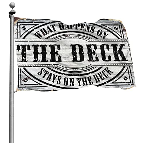 Man Cabe Decor What Happens On The Deck Stays On The Deck Flagge, Men Stuff Weird Flaggen, 60 x 90 cm Man Cabe Decor What Happens On The Deck Stays On The Deck Flagge, Men Stuff Weird Flaggen, 60 x 90 cm von BDIX