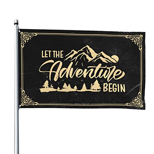 Sport-Bar-Dekoration, "Let The Adventure Begin", coole Dekoration für Jungenzimmer, Schlafzimmer, Türdekoration (120 x 180 cm) von BDIX