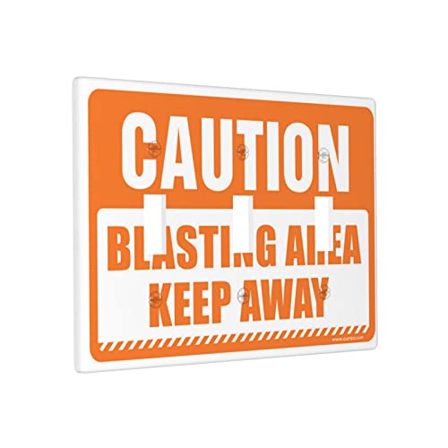 Wandplatten Vorsicht Strahlbereich Keep Away Schalter Wandplatte Abdeckung Lichtschalter Abdeckplatte Dreifachschalter Verkleidung von BDIX