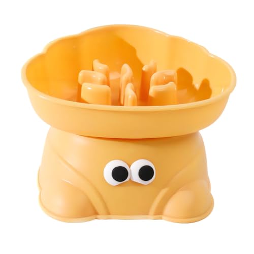 Erhöhter Futternapf für langsames Fressen, geneigte erhöhte Katzenfutterschalen mit Anti-Rutsch-Streifen, Anti-Erbrechen, langsamer Futternapf für Katzen, Kätzchen, Hunde Erhöhter Futternapf für langsames Fressen, geneigte erhöhte Katzenfutterschalen mit Anti-Rutsch-Streifen, Anti-Erbrechen, langsamer Futternapf für Katzen, Kätzchen, Hunde von BDKMMS