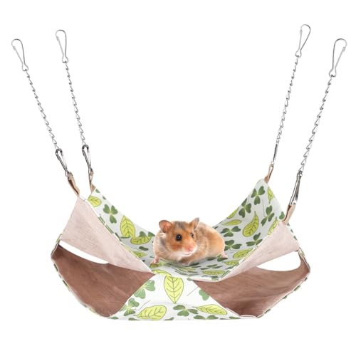 Haustierkäfig-Hängematte, wasserdichtes hängendes Meerschweinchenbett mit Metallhaken, verstellbares und atmungsaktives Versteckspielzeug für Frettchen, Ratten, Chinchillas, Zuckergleiter, kleine Haustierkäfig-Hängematte, wasserdichtes hängendes Meerschweinchenbett mit Metallhaken, verstellbares und atmungsaktives Versteckspielzeug für Frettchen, Ratten, Chinchillas, Zuckergleiter, kleine von BDKMMS