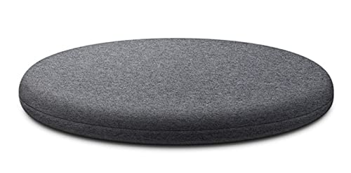 BDMFJY Stuhlkissen Memory-Schaum, 30-60 cm Rund Sitzkissen Baumwolle, Demontierbar Atmungsaktiv Sitzkissen für Tatami Gartenbüro, Mehrfarbig,Dark Grey,30cm/12in von BDMFJY