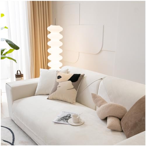 BDMFJY wasserdichte Couch Überzug, Sofa Überzug 1/2/3/4 Sitzer L Form Sofa Cover Sofabezug Ecksofa, Sofadecken Für Sitzfläche, Sofaschoner rutschfest, Universelle Sofa Überwurf,Beige,70x120cm von BDMFJY