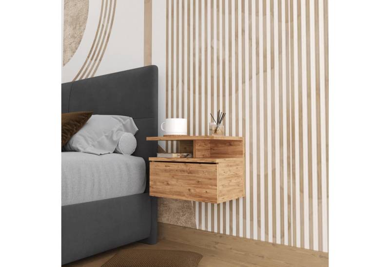 BDR Smart Home Art Kommode Venus Wand-Nachttisch – Kiefer von BDR Smart Home Art