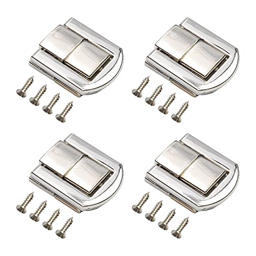 BDSHGRDH Verschluss， Toggle Catch,Spring Loaded Toggle Latch, Hasp Heavy Duty,Toggle Catch(Silver Tone) von BDSHGRDH