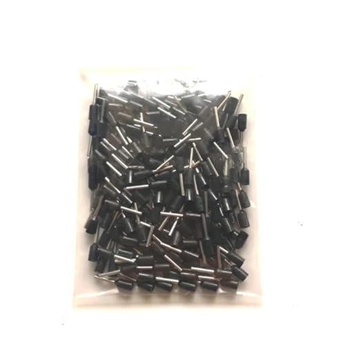 elektrische Steckverbinder， 100pcs Tube Insutated Cord End Terminals Electrical Crimp Terminal Wire Connector E0506~E0512 Crimping Cable Ferrules VE 22AWG(Gold,E0508) von BDSHGRDH