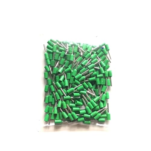 elektrische Steckverbinder， 100pcs Tube Insutated Cord End Terminals Electrical Crimp Terminal Wire Connector E0506~E0512 Crimping Cable Ferrules VE 22AWG(Green,E0512) von BDSHGRDH