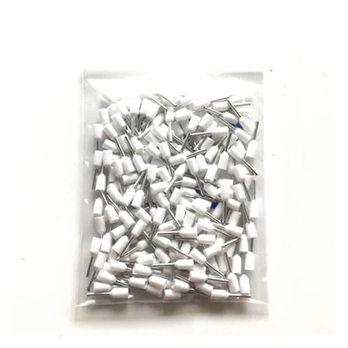 elektrische Steckverbinder， 100pcs Tube Insutated Cord End Terminals Electrical Crimp Terminal Wire Connector E0506~E0512 Crimping Cable Ferrules VE 22AWG von BDSHGRDH