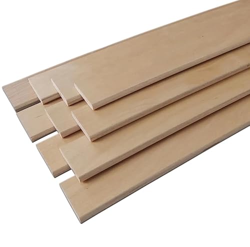 BDW Flex - 5/10 Stück Federholzleisten, Lattenrost, Buchenholzstreifen für Matratzen, Rolllattenrost 53 mm x 8 mm, Längen: 695/795/895 mm (10, 895mm) von BDW