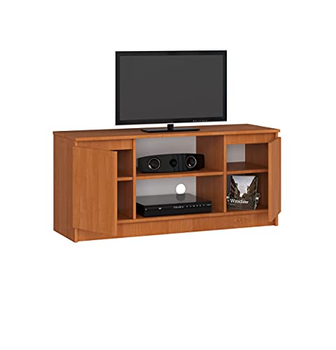 BDW Kommode, RTV Schrank, TV Gerät, viel Stauraum, Kleiderschrank, Diele, Wohnzimmer, Schlafzimmer Kommode, Multifunktionsschrank. Abmessungen: 120 x 55 x 40 cm (Erle) von BDW