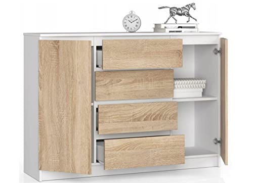 BDW Kommode, viel Stauraum, Schrank, Flur, Badezimmerschrank, Kommode, Multifunktionsschrank. Abmessungen: 138 x 99 x 40 von BDW