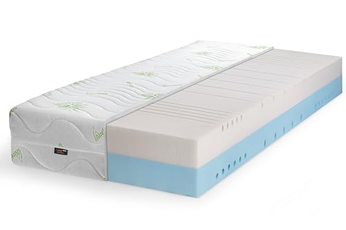 BDW Milky Way Orthopädische Matratze, 21 cm, H3/H4 Härtegrad, 7-Zonen, Aloe Vera Bezug, Beidseitig, Premium ! (80x200x21cm) von BDW