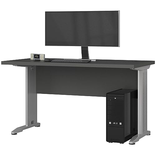 BDW Moderner Schreibtisch Bm-135 – Computertisch - Gaming Tisch - Office Desk - Grau, 130x60x76cm von BDW
