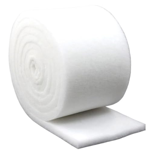 BDXMKS Filterwatte Aquarium Aquarium Filter Floss Weiß Filtration Schaum Aquarium Fisch Tank Filter Schwamm Pad Skimmer Hohe Dichte(20x100cm) von BDXMKS