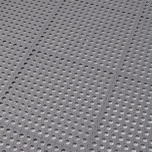 BDXMKS Garagenbodenfliesen Küche Badezimmer Anti-Rutsch-Matte wasserdichte Bodenmatte Badezimmer Patchwork Hohlbad Anti-Fall-Fußmatte Bad Drainage Teppich(Grey,30X30CM_8PCS) von BDXMKS