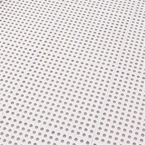 BDXMKS Garagenbodenfliesen Küche Badezimmer Anti-Rutsch-Matte wasserdichte Bodenmatte Badezimmer Patchwork Hohlbad Anti-Fall-Fußmatte Bad Drainage Teppich(White,30X30CM_16PCS) von BDXMKS