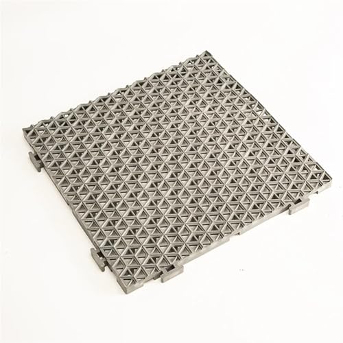 BDXMKS Garagenbodenfliesen PVC-Kunststoff Anti-Rutsch-Matte Badezimmer ausgehöhlt verdickt Korridor WC Spleißen(Gray) von BDXMKS