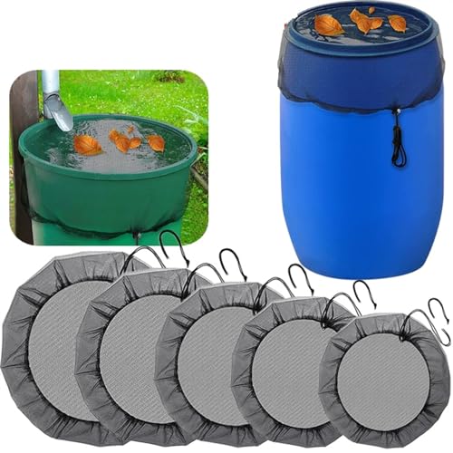 BDXMKS Regentonnen Netz Mesh-Abdeckung, Netz, Regenfässer, PE-Wassersammeleimer, Tank, Regentropfenernte, Wasserschutz, Graden-Werkzeug. (Color : 80CM) von BDXMKS
