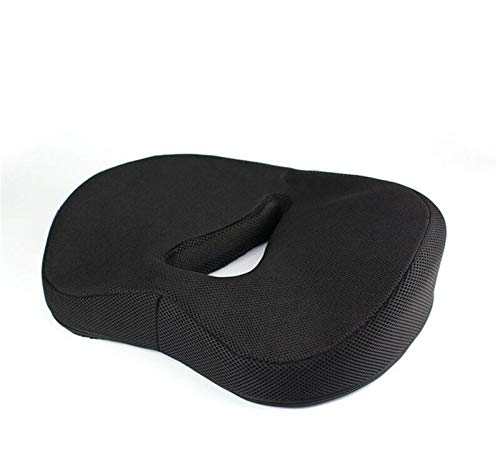 Donut Kissen Hemorrhoid Sitzkissen Steißbein Orthopädische Medical Sitz Prostata Stuhlkissen for Hämorrhoiden Memory Foam Sitzkissen (Color : Black) von BDXMKS