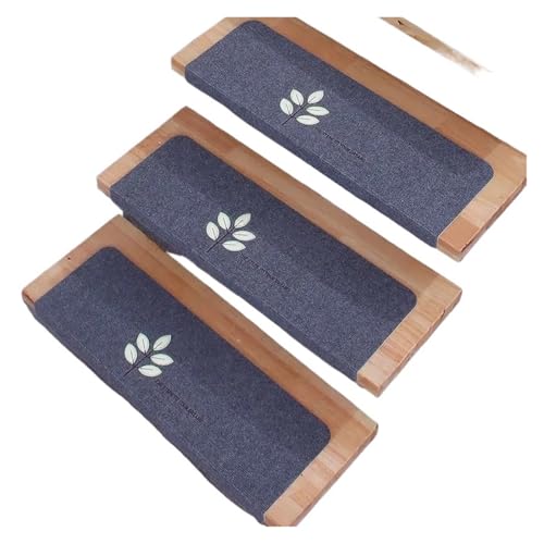 Treppenstufen Matten Selbstklebender Treppenstufenteppich, im Dunkeln leuchtende Treppenmatte, rutschfester Treppenstufenschutz, Teppich for den Innenbereich, Fußmatte, Heimdekoration(Colour-13,70x22x von BDXMKS