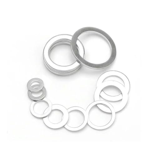 100 Stück Aluminium-Flachdichtung, Unterlegscheibe, Mutter und Dichtungssatz M4 M5 M6 M8 M10 M12 M14 M16 M18 M20 M22 M24 M26-M6x12x1,0 mm 100 Stück Aluminium-Flachdichtung, Unterlegscheibe, Mutter und Dichtungssatz M4 M5 M6 M8 M10 M12 M14 M16 M18 M20 M22 M24 M26-M6x12x1,0 mm von BDXZGX