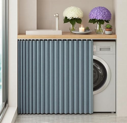 BDXZJ Schrankvorhang, Staubdichter Vorhang Für Regale Vorhang Küchenschrank, Regal Vorhang Schieben Schrank Schatten Vorhan Wasserdicht Schrankvorhänge Küche Für Regale C,H50cm/track140cm BDXZJ Schrankvorhang, Staubdichter Vorhang Für Regale Vorhang Küchenschrank, Regal Vorhang Schieben Schrank Schatten Vorhan Wasserdicht Schrankvorhänge Küche Für Regale C,H50cm/track140cm von BDXZJ