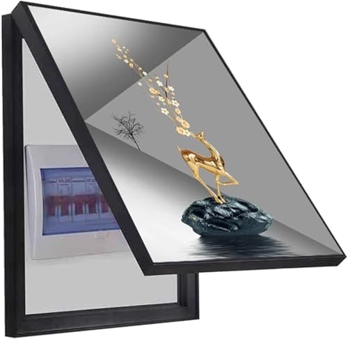 BDXZJ Sicherungskasten Abdeckung Schrank Stromverteiler Kreativ Flip-Cover Dekoratives Bild Verteilerkastens Gemälde Ausblenden Stromzähler Box Dekoration Verstecken Abdeckung B,60 * 70cm von BDXZJ