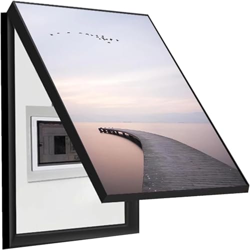 BDXZJ Sicherungskasten Abdeckung Schrank Stromverteiler Kreativ Flip-Cover Dekoratives Bild Verteilerkastens Gemälde Ausblenden Stromzähler Box Dekoration Verstecken Abdeckung C,60 * 80cm von BDXZJ