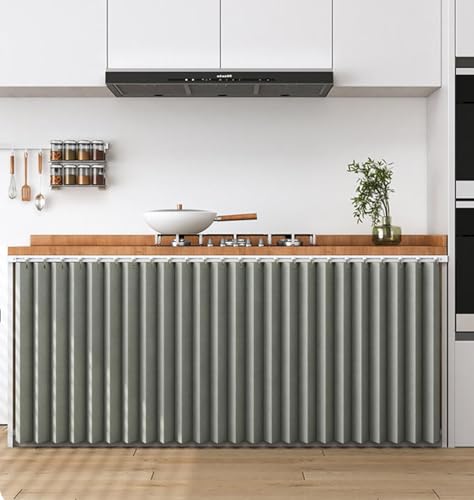 BDXZJ Staubdichter Vorhang Für Regale, Schrank Schatten Vorhang, Vorhang Küchenschrank Schrankvorhang Schranktür Vorhang Für Küche, Schuhschlitze, Schränke, Waschmaschinen A,H50cm/track90cm BDXZJ Staubdichter Vorhang Für Regale, Schrank Schatten Vorhang, Vorhang Küchenschrank Schrankvorhang Schranktür Vorhang Für Küche, Schuhschlitze, Schränke, Waschmaschinen A,H50cm/track90cm von BDXZJ