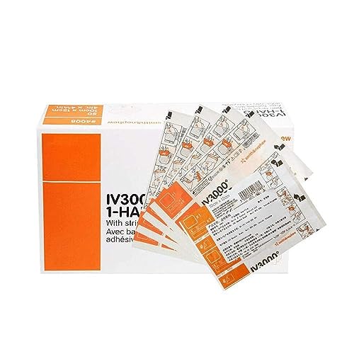 BDXZJ 10PCS Transparenter Verband, IV3000 wasserdichtes PICC-Venenkatheterpflaster Medical Wound Dressing Tape Fixer Pflaster Stretch Fixation Bandage Antiallergische Selbstpaste, 10cmx12cm von BDXZJ