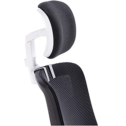 Verstellbares Gepolstertes KopfstüTzenkissen Bequemes Rollstuhl NackenstüTzen Kopfkissen Tragbare Neck Rest Kissen Back Extension Kissen für BüRostuhl, Stuhl Black,2.6 von BDXZJ