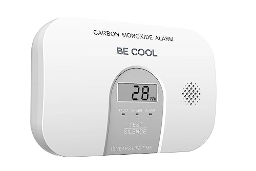 BE COOL Kohlenmonoxidmelder – Warnung durch lautes Signal, elektronischer Sensor, Lange Batterielebensdauer von Be Cool